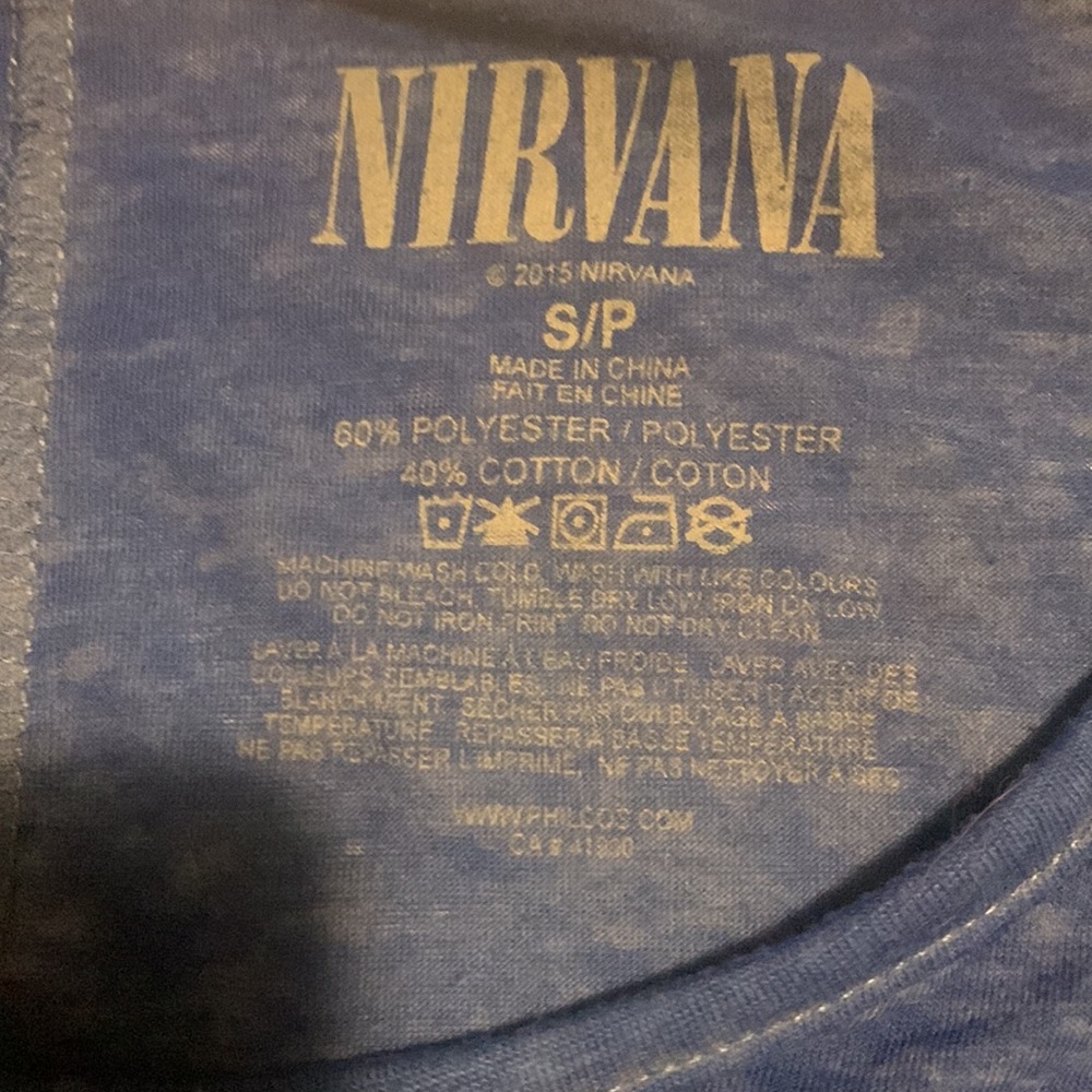Nirvana light weight shirt M 60% polyester 40%cotton 3/4 sleves - Picture 5 of 7